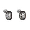 23762 stribrne nausnice pecka s krystalmi swarovski cierny obdelnik 31279 5