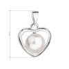 23789 2 strieborný prívesok s bielou swarovski perlou srdca 34246 1
