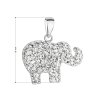23858 2 strieborný prívesok s kryštálmi swarovski biely slon 34247 1