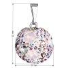 23960 1 strieborný prívesok s kryštálmi swarovski mix farieb guľaty 34081 3 magic rose