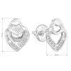 24128 2 stribrne nausnice pecka so zirkónom biele srdce 11314 1