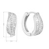 24164 2 stribrne nausnice kruhy so zirkónom v bielej farbe 11326 1