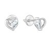 24401 stribrne nausnice pecka so zirkónom biele srdce 11260 1