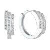 24416 stribrne nausnice kruhy so zirkónom v bielej farbe 11240 1