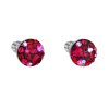24548 stribrne nausnice pecka s krystalmi swarovski cervene kulate 31336 3 cherry