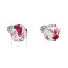 24572 2 stribrne nausnice pecka s kryštálmi swarovski mix farieb kulate 31336 3 sweet love