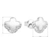 25139 2 stribrne nausnice pecka so zirkónom biely krízok 11125 1