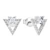 25148 stribrne nausnice pecka so zirkónom biely trojuholnik 11150 1