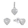 25214 sada šperku so zirkónom nausnice a prívesok biele srdce 19027 1