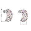 17174 2 stribrne nausnice visiace s kryštálmi swarovski ruzovy pulkruh 31164 3
