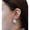 25751 2 stribrne nausnice visiace so swarovski krystalmi ab efekt kulate 31161 2
