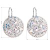 25751 3 stribrne nausnice visiace so swarovski krystalmi ab efekt kulate 31161 2