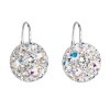 25760 stribrne nausnice visiace s kryštálmi swarovski ab efekt kulate 31176 2