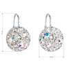 25760 3 stribrne nausnice visiace s kryštálmi swarovski ab efekt kulate 31176 2