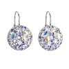 25796 stribrne nausnice visiace s kryštálmi swarovski fialove kulate 31176 3 violet