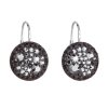 25814 stribrne nausnice visiace s kryštálmi swarovski cerne kulate 31176 5 hematite