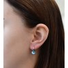 25823 1 stribrne nausnice visiace s kryštálmi swarovski modre kulate 31229 3 aqua