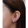 25853 1 stribrne nausnice pecka s kryštálmi swarovski ružova kyticka 31255 3 light rose