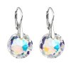 25859 stribrne nausnice visiace s kryštálmi swarovski ab efekt kulate 31296 2