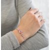 25916 2 stribrny naramok so swarovski kryštálmi ružova kyticka 33112 3 light rose