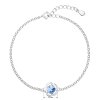25922 3 stribrny naramok so swarovski krystalmi modra kyticka 33117 3