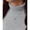 26039 1 súprava šperku s kryštálmi swarovski nausnice retiazok a prívesok ružová kyticka 39172 3 fuchsia