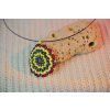 Náhrdelník - šitý - mandala