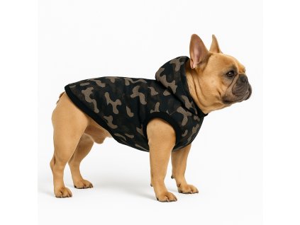 ARMY Nepromokavá softshellová zateplená bunda pro psa s reflexními prvky (2)