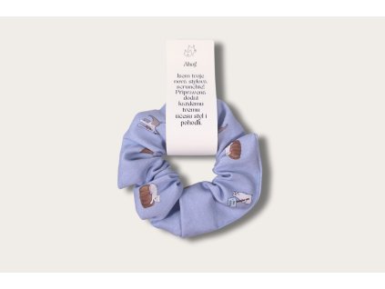 Scrunchie Modrá