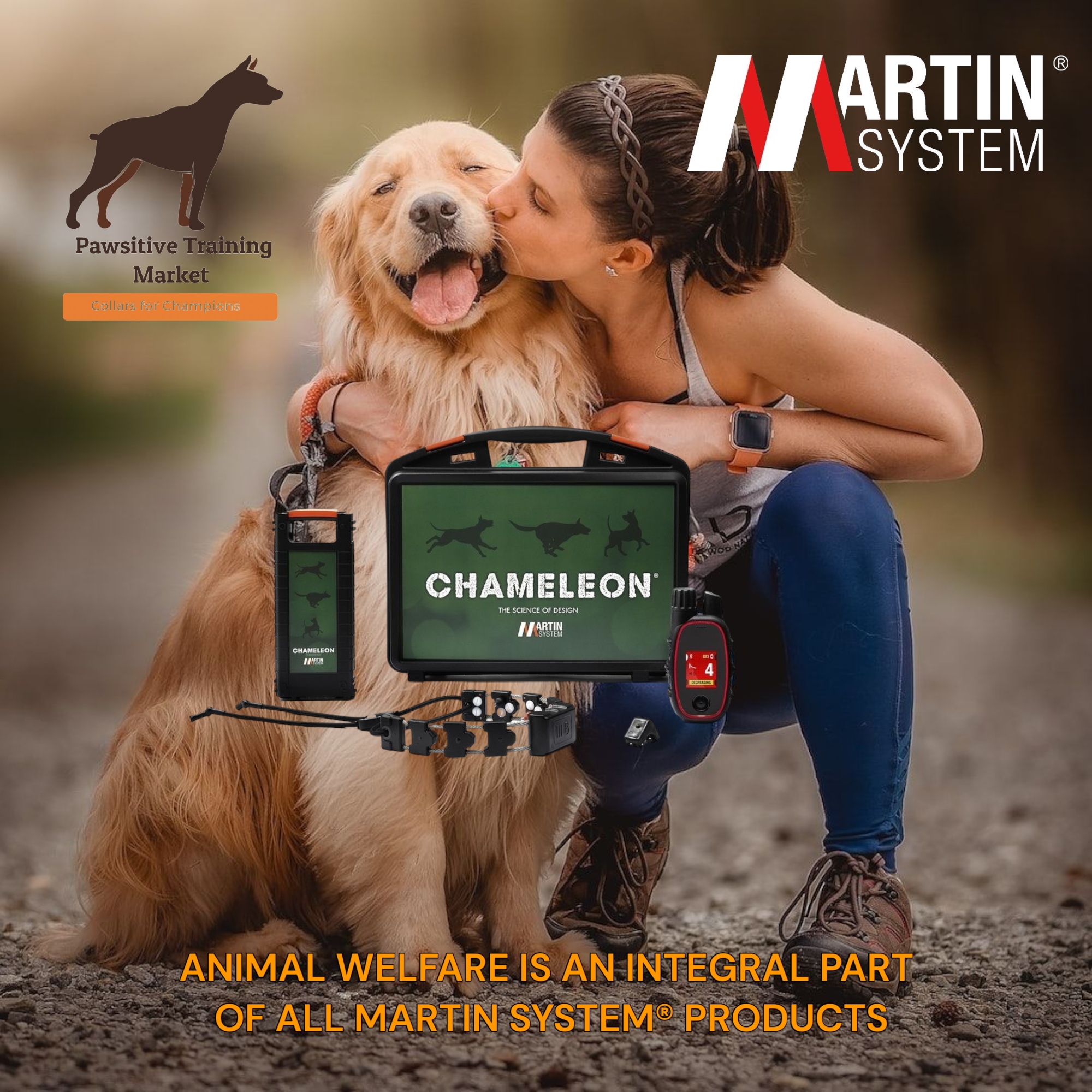 DE BE-111 MARTIN SYSTEM - Set K9® + Chameleon® III B (groß) + Finger Kick + Ladeset-PhotoRoom DE