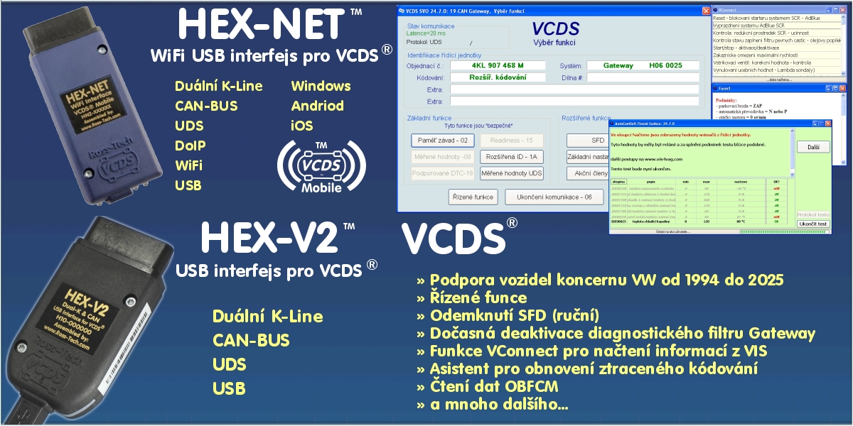 HEX-NET, HEX-V2, VCDS