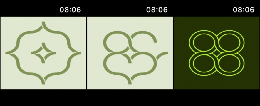 Hra Infinity Loop na Apple Watch.
