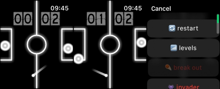 Hra Ping Pong na Apple Watch.