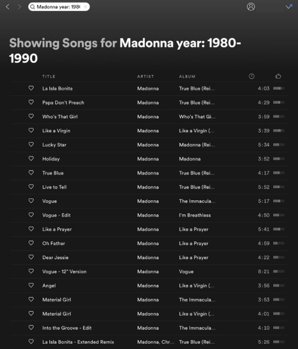 Pokročilé vyhľadávanie pesničiek na Spotify