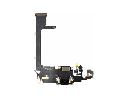 Apple iPhone 11 Pro - Nabíjací konektor s flex káblom a mikrofónmi (šeda)