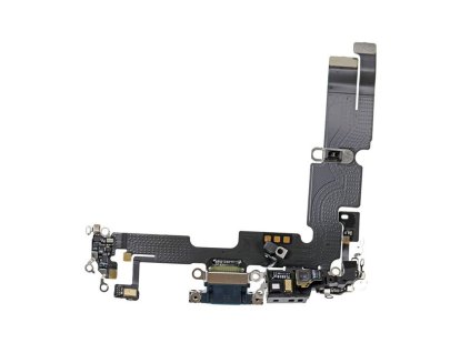 IPHONE 14 Plus - Nabíjací konektor s flex káblom a mikrofónmi (čierna)