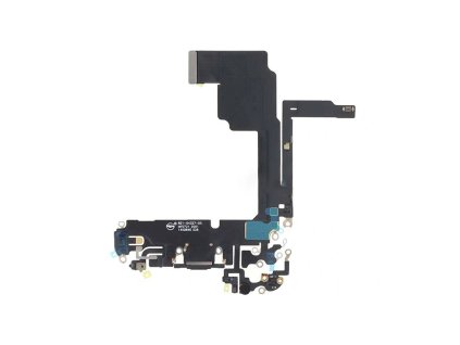 IPHONE 15 Pro Nabíjací konektor s flex káblom a mikrofónmi (čierna)