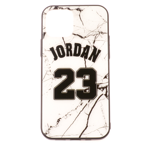 IPHONE 11 - Sklenený obal - Jordan 23 - biela