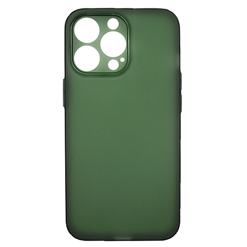 Ultra Slim - Matný pogumovaný obal - IPHONE 13 Pro - zelená