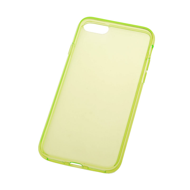 IPHONE 7 - gumený obal - priehľadná zelená