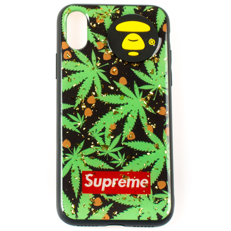Supreme - IPHONE X - gumený obal - Ganja