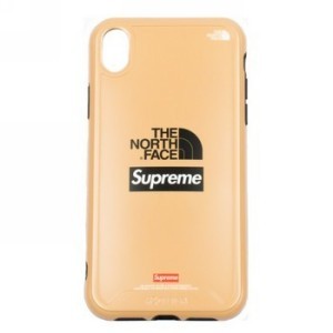Supreme - The North Fase - IPHONE XR - gumený obal - Hnedá