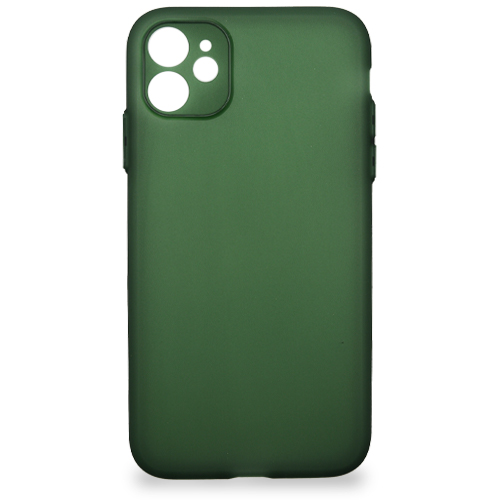Matný gumený obal - IPHONE 13 - zelená