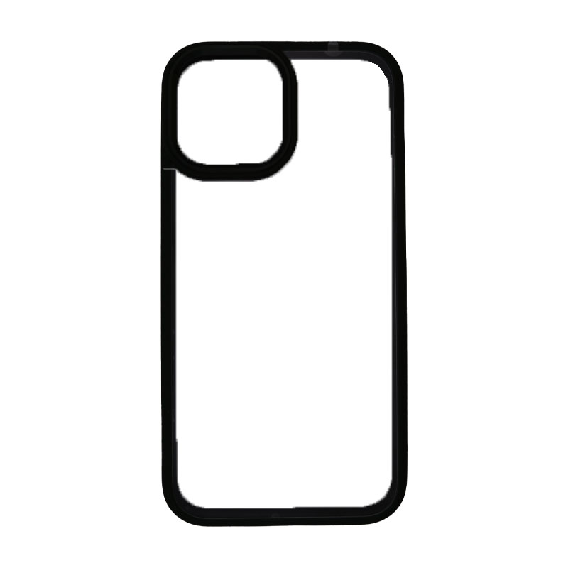 IPHONE 13 Mini - Plastový obal s rámčekom - Čierna