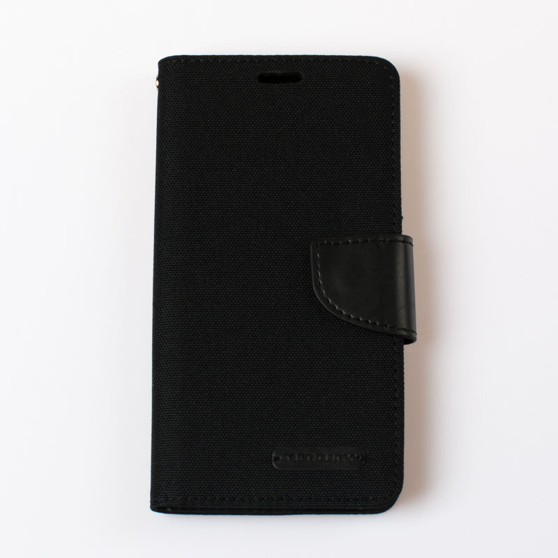 Mercury - IPHONE X - knižkový textil - čierna