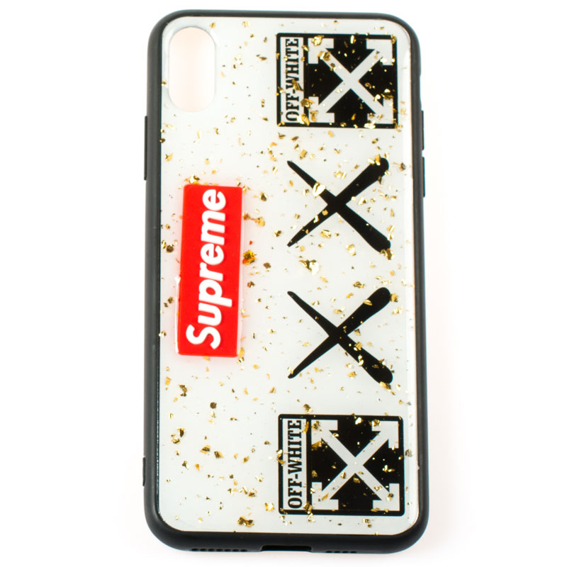 Supreme - IPHONE XS MAX - gumený obal - Off-white