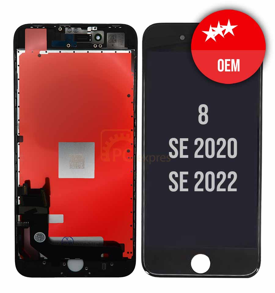 IPHONE 8, SE 2020, SE 2022 - LCD displej a dotyková plocha (čierna) OEM