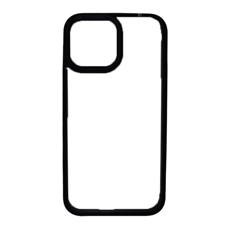 IPHONE 13 Pro Max - Plastový obal s rámčekom - Čierna