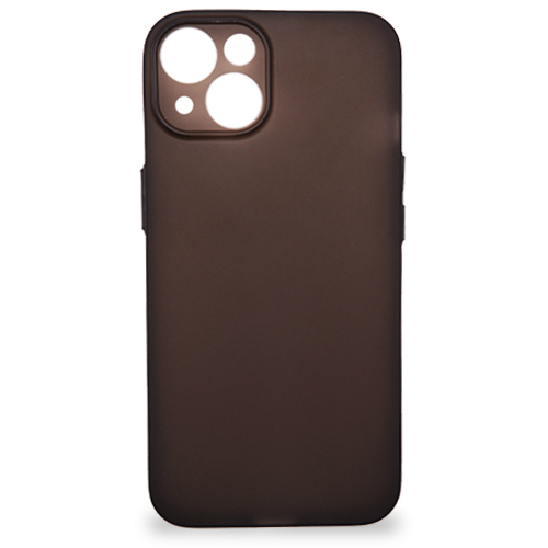 Ultra Slim - Matný pogumovaný obal - IPHONE 14 - priehľadná čierna