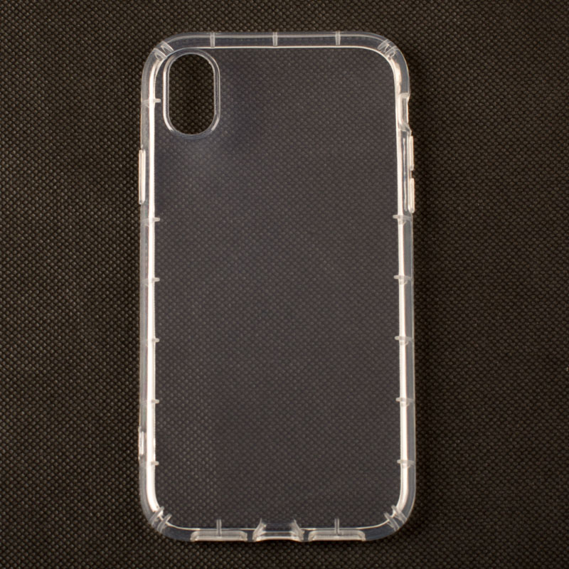 IPHONE XR - gumený obal - priehľadný